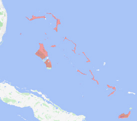 Range map of Cubophis vudii